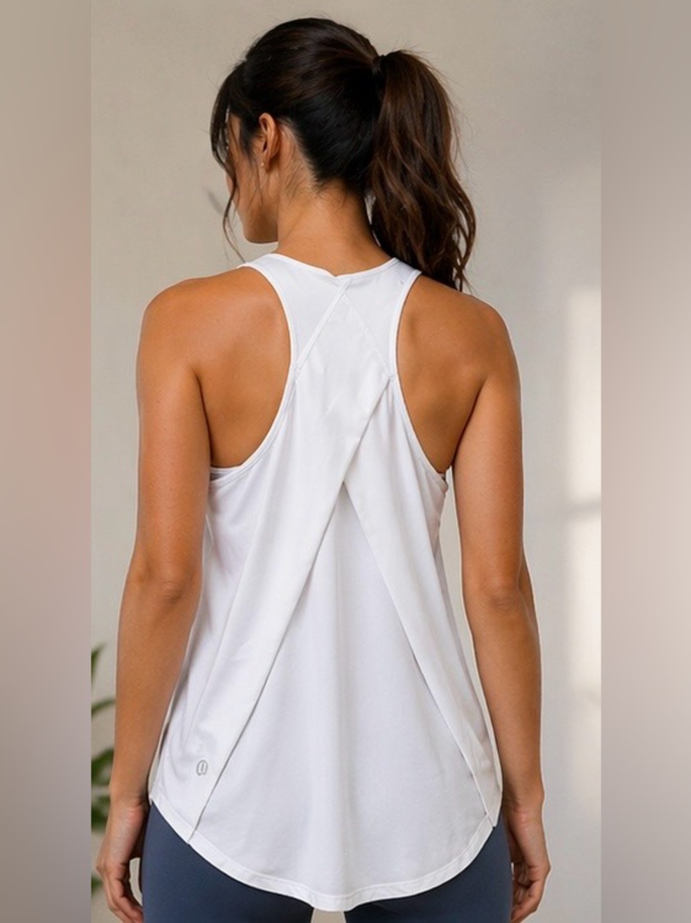 Lululemon Essential Tank Pleated Jersey White Size 6